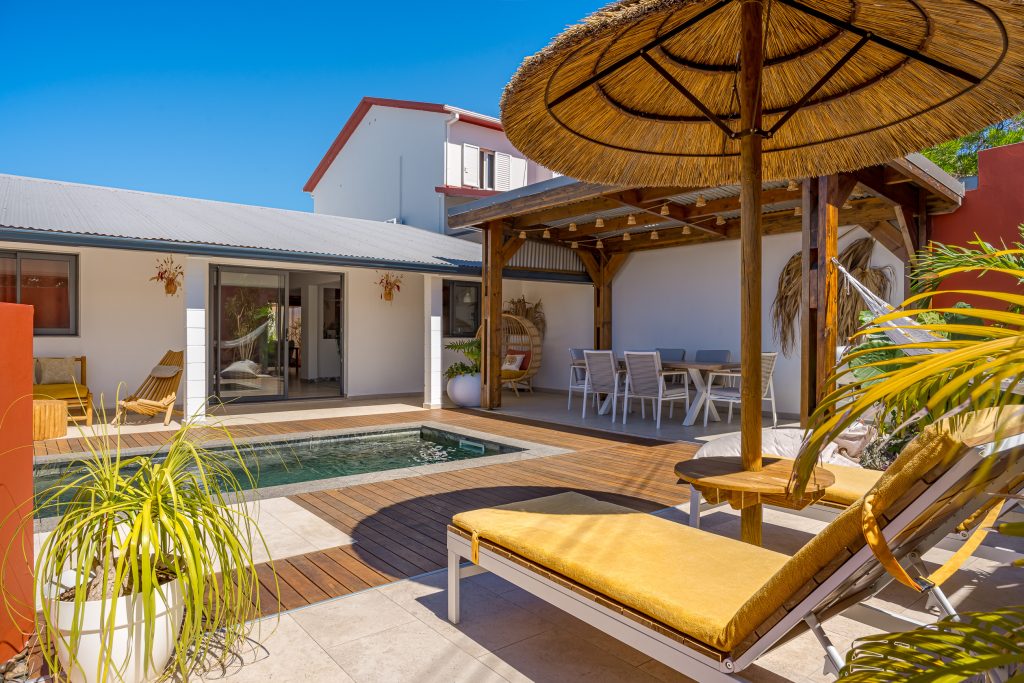 Transat coin piscine